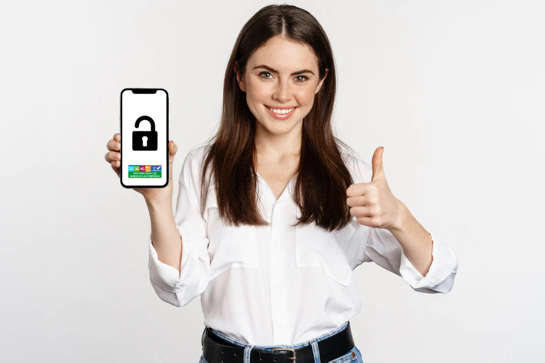 Chica Feliz Inscripción de IMEI - Registro Administrativo